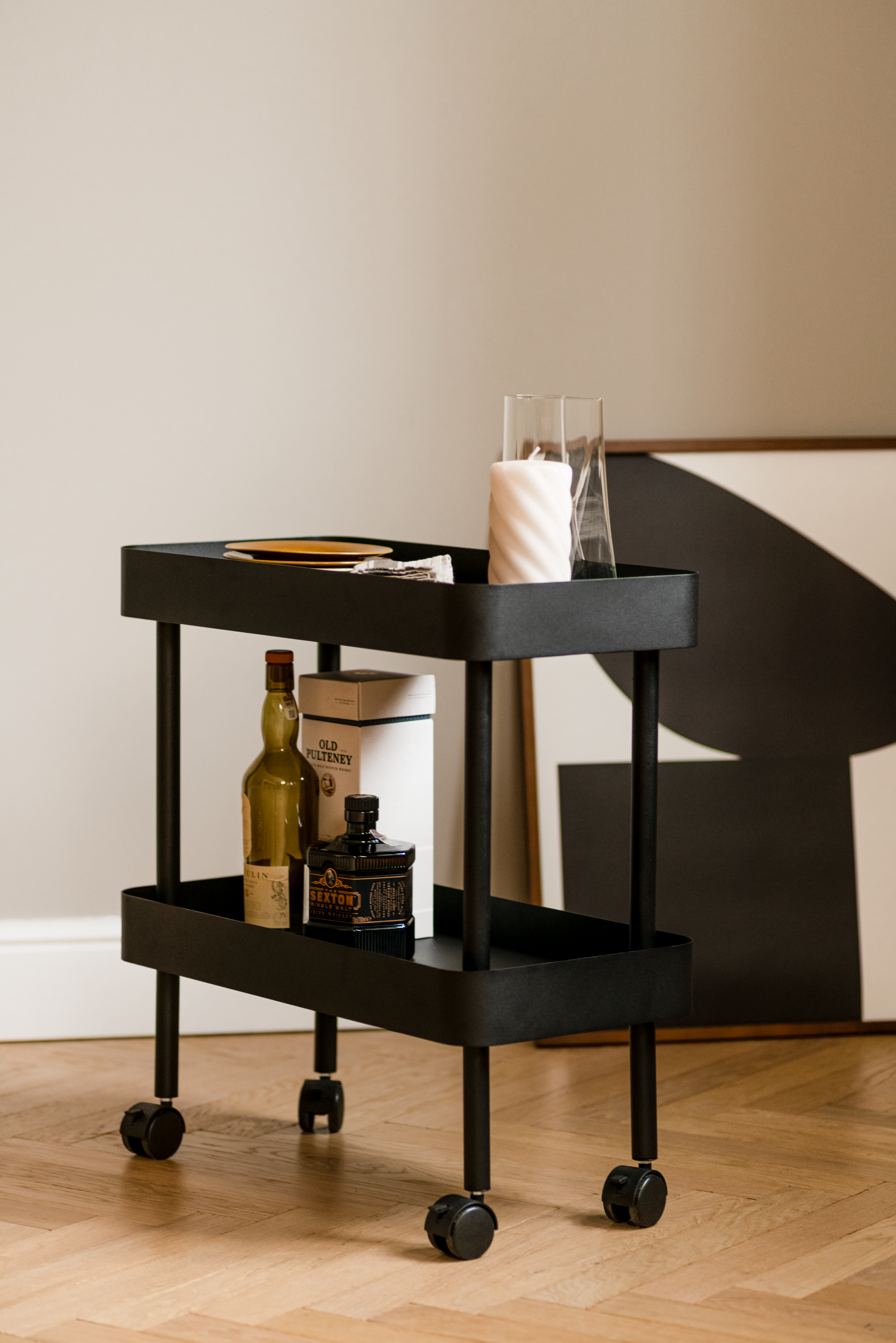 Modern 2-Tier Nolle Console Table - Entryway Sofa Table with Storage Shelf for Living Room, Hallway & Bedroom Decor