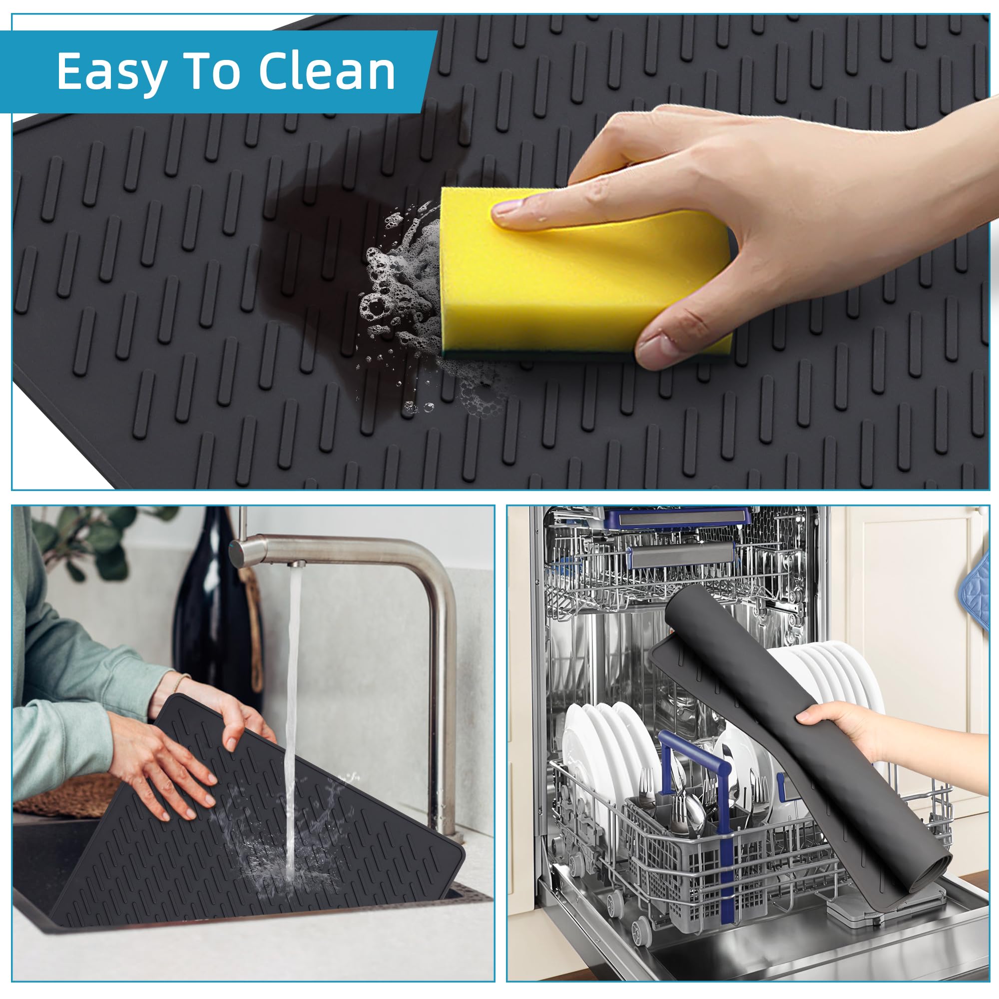Heat Resistant Silicone Stove Cover Protector for Electric & Induction Cooktops - 28