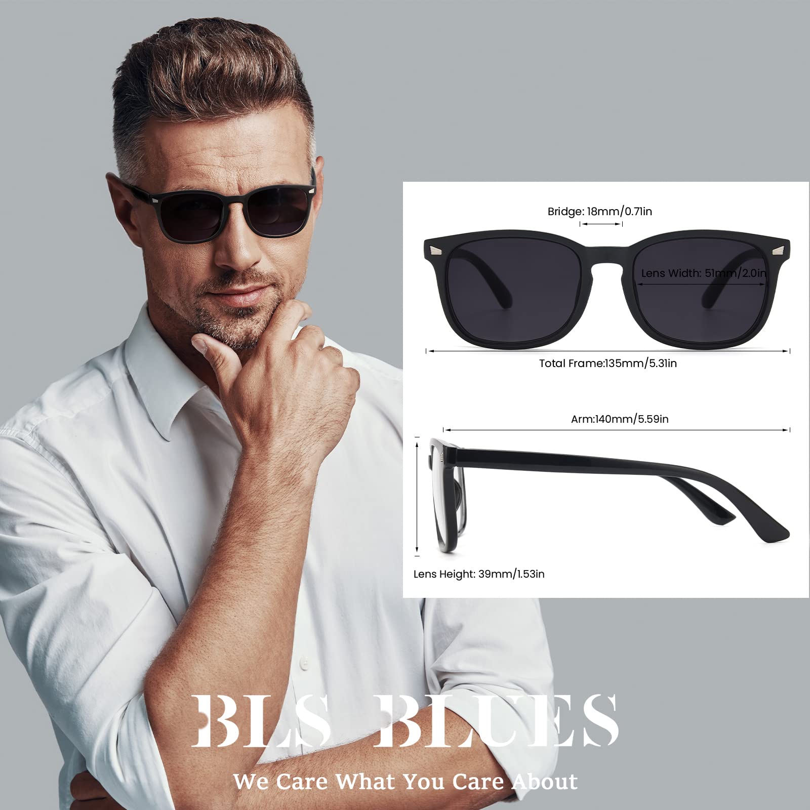 BLS BLUES Reading Glasses for Women & Men - Blue Light Blocking for Work & Screen Use