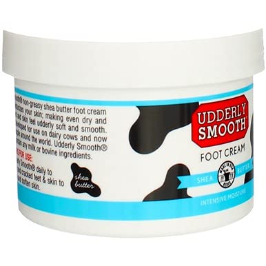 Udderly Smooth Lightly Scented Foot Cream - 8 oz (24 Pack) | Moisturizing & Healing Foot Care for Dry Cracked Feet - Perfect for Pedicures, Daily Foot Care & Gift Sets
