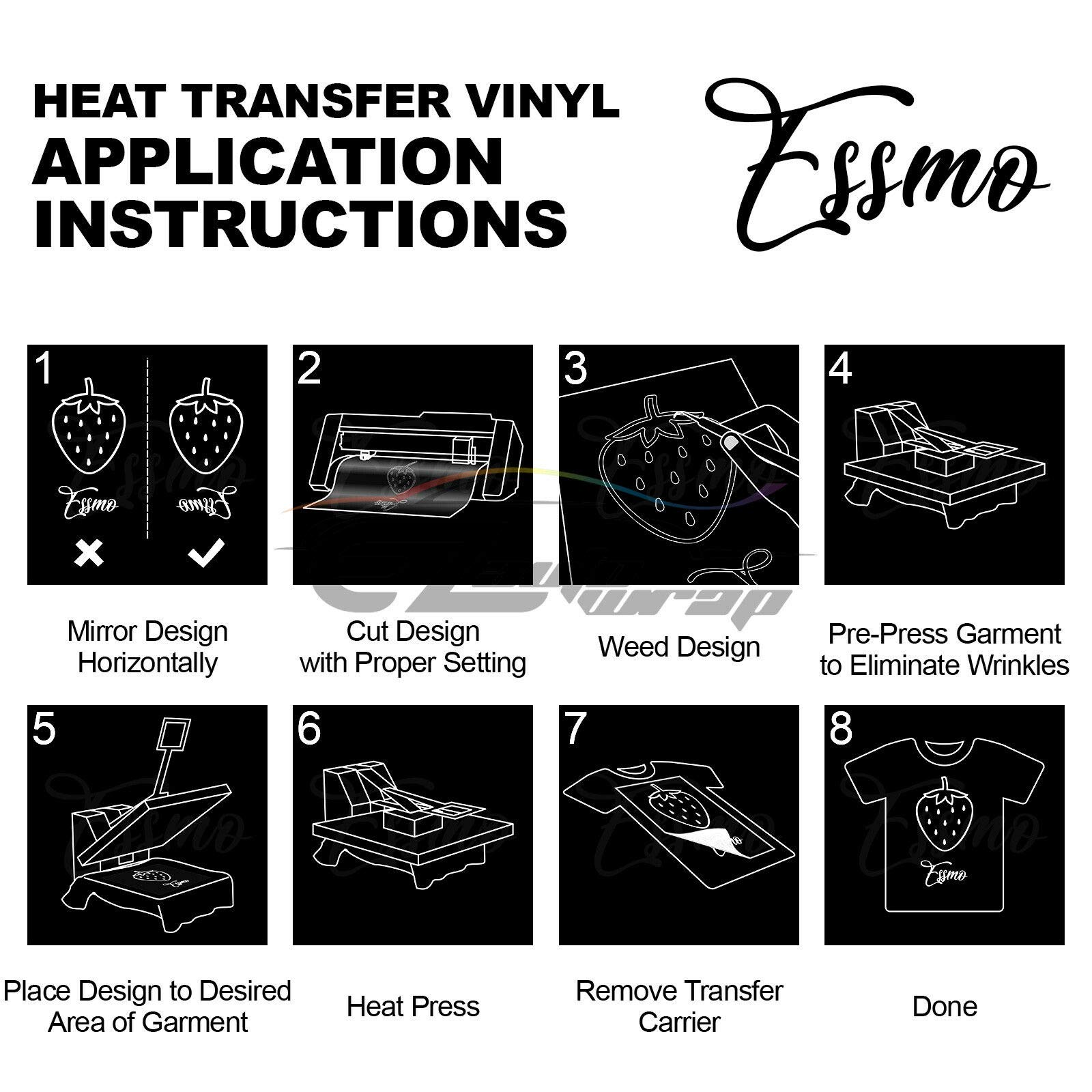 Premium JD-ESSMO Coffee Brown Flock Heat Transfer Vinyl (HTV) Sheet - 20