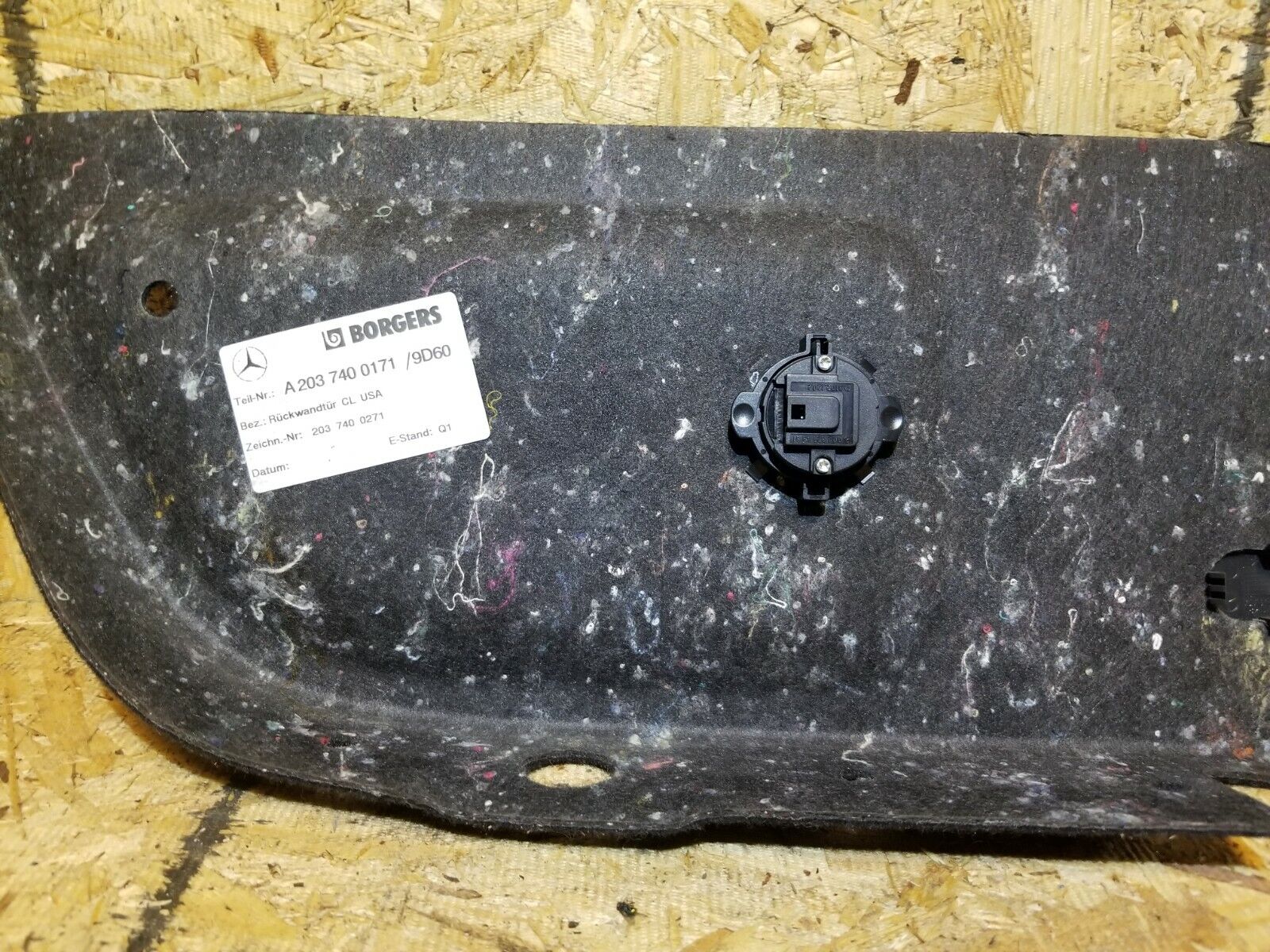 2003-2006 Mercedes C230 W203 Coupe Trunk Release Button Panel Trim OEM Replacement - Perfect for DIY Car Repair & Maintenance
