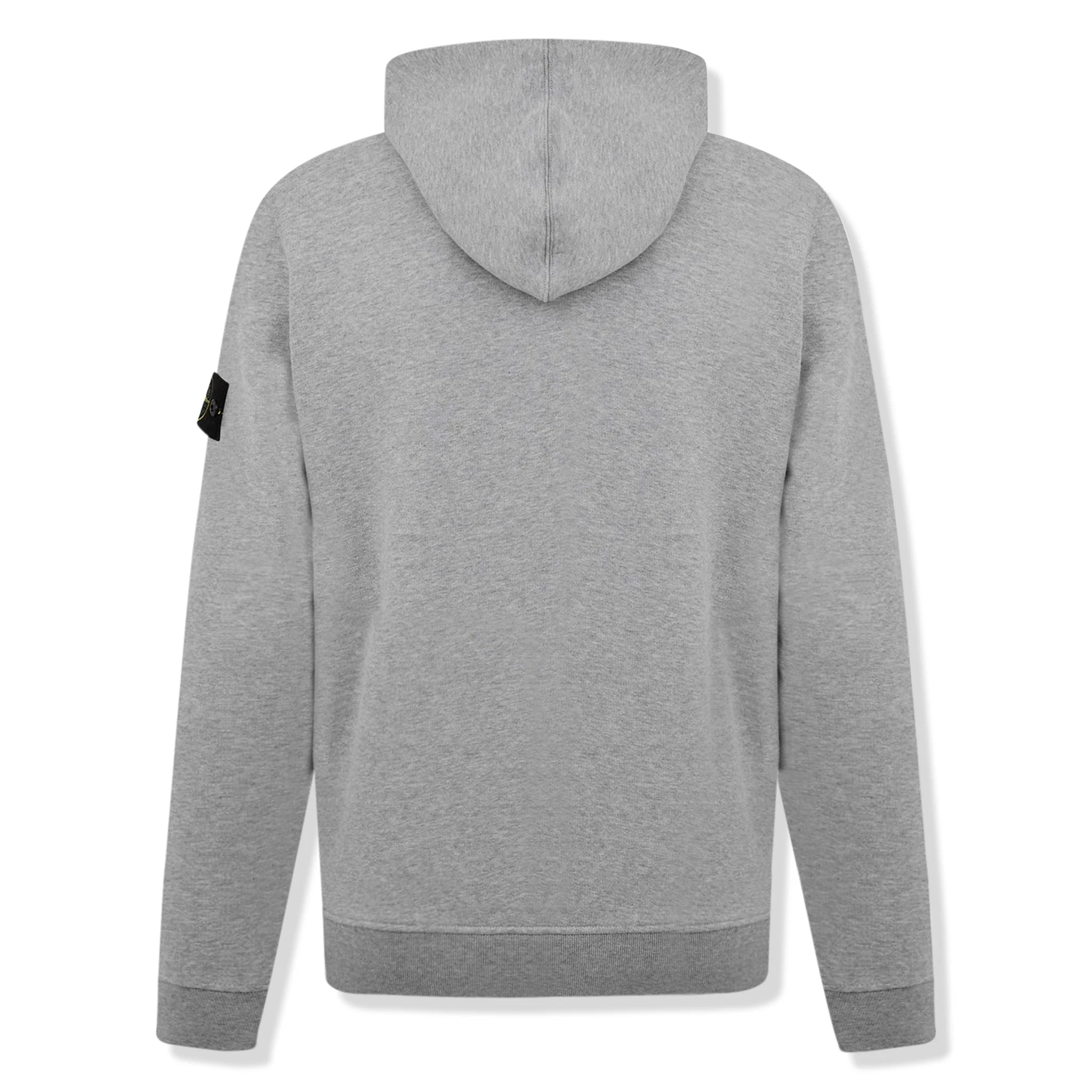 Stone Island Grey Logo Hoodie for Men - Stylish & Comfortable Pullover for Casual Wear, Street Fashion & Outdoor Activities