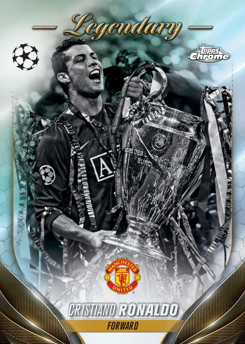 2023-24 Topps Chrome UEFA Club Competitions Hobby Pack - Premium Soccer Trading Cards for Collectors & Fans - Perfect for Sports Memorabilia Collections & Fantasy League Enthusiasts