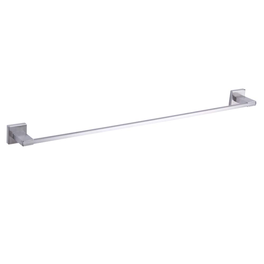 BEIGEEWY 36-Inch SUS 304 Stainless Steel Towel Bar - Modern Brushed Finish Wall Mounted Bathroom Towel Holder for Spa, Hotel & Home Decor
