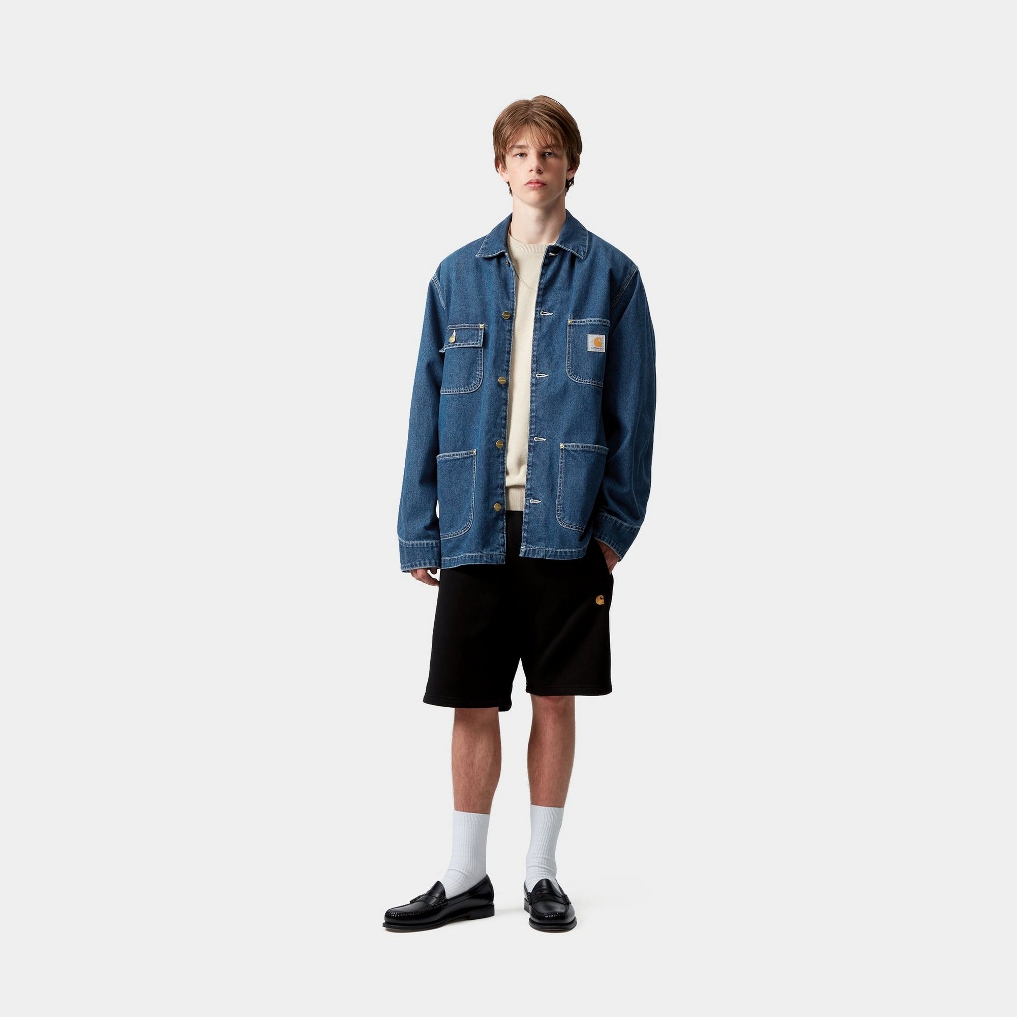 OG Chore Coat - Spring Denim Jacket for Men | Stone Washed Blue | Casual Wear, Workwear & Outdoor Activities