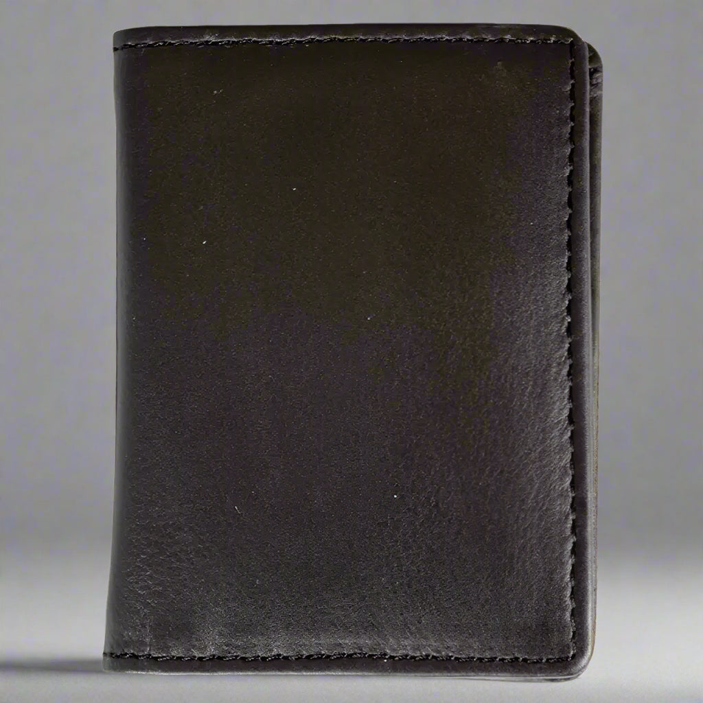 JBG International Men's Bifold Leather Wallet with Flip-Up ID Window - Slim RFID Blocking Wallet for Business & Travel