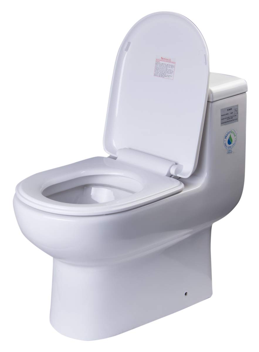 EAGO R-351SEAT Soft Close Toilet Seat Replacement for TB351 - White | Durable & Quiet Bathroom Upgrade for Home or Commercial Use