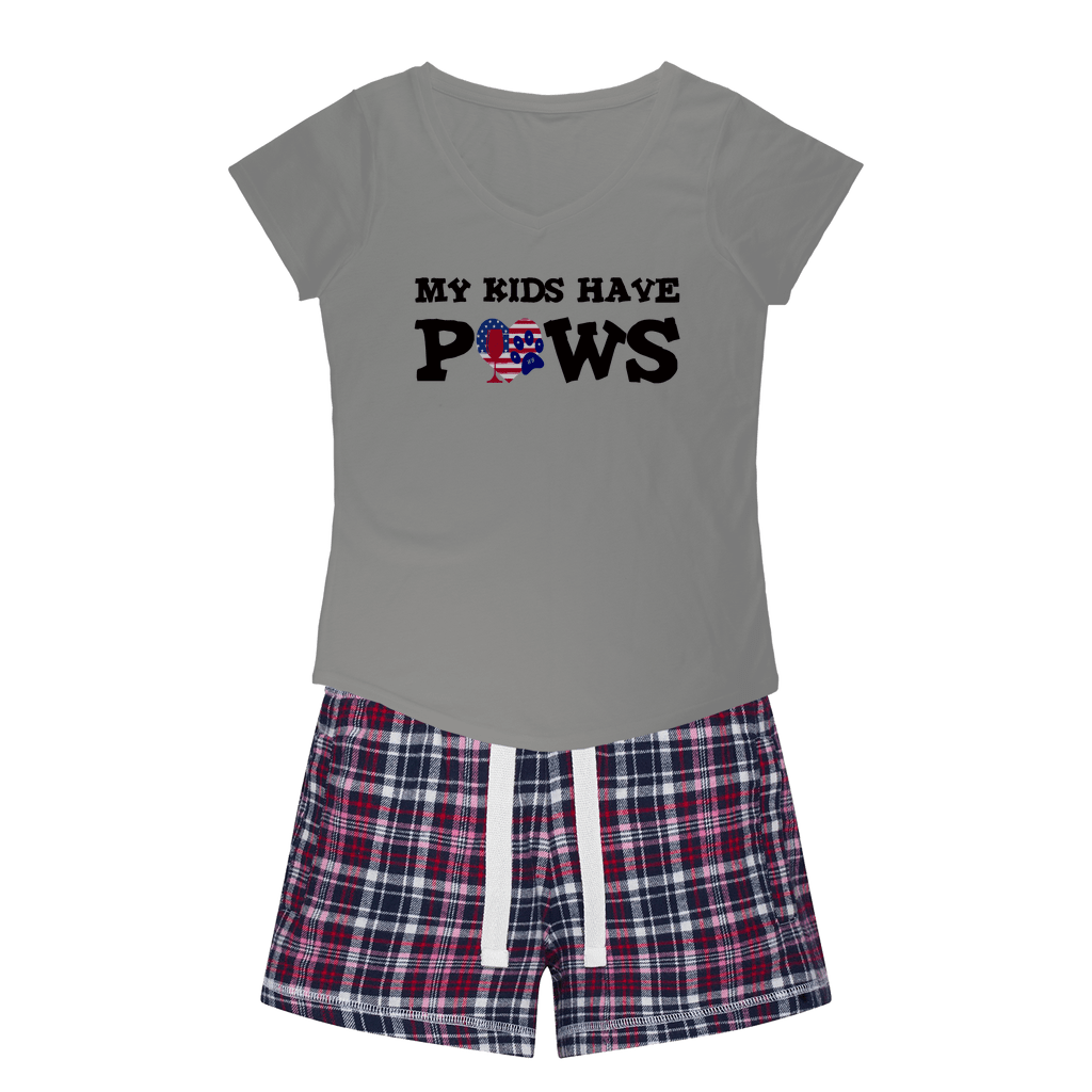 H. Grey Tee / Navy Short