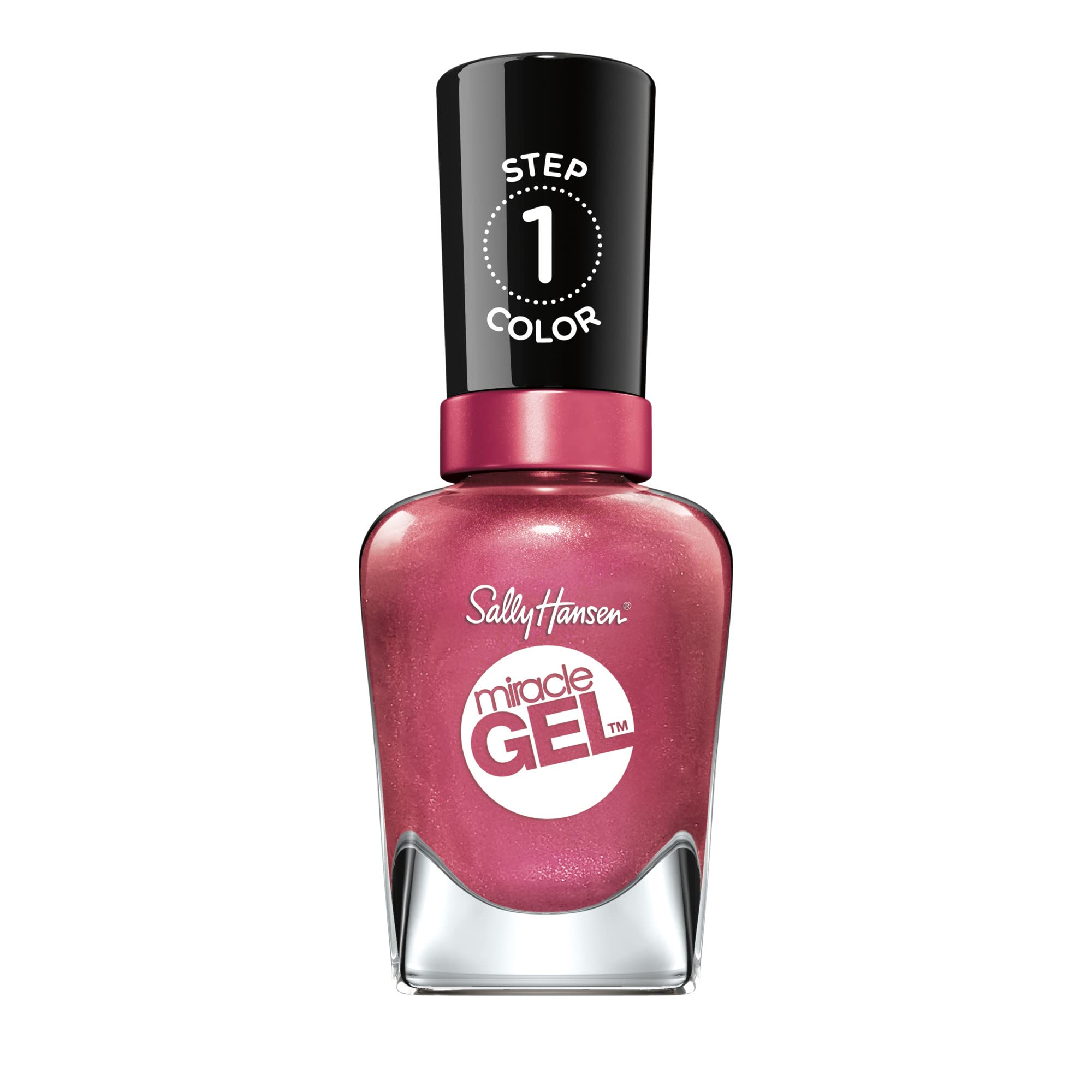 Sally Hansen Miracle Gel Nail Polish - Saturn It Up, Long Lasting Gel-Like Formula, No UV Lamp Needed, Vibrant Pink Nail Color for Women, Perfect for Everyday Wear & Special Occasions
