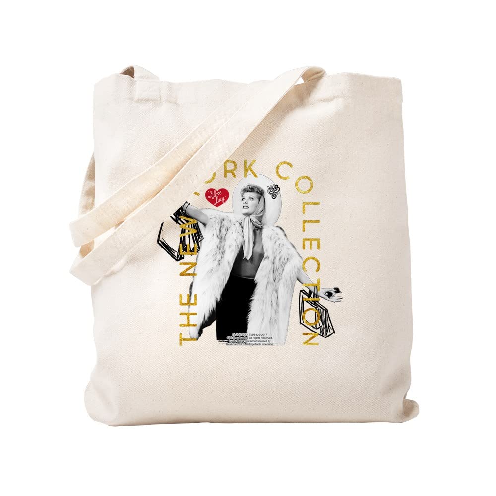 Lucy New York Collection Natural Canvas Tote Bag - Eco-Friendly Reusable Shopping Bag for Groceries, Beach & Work | CafePress