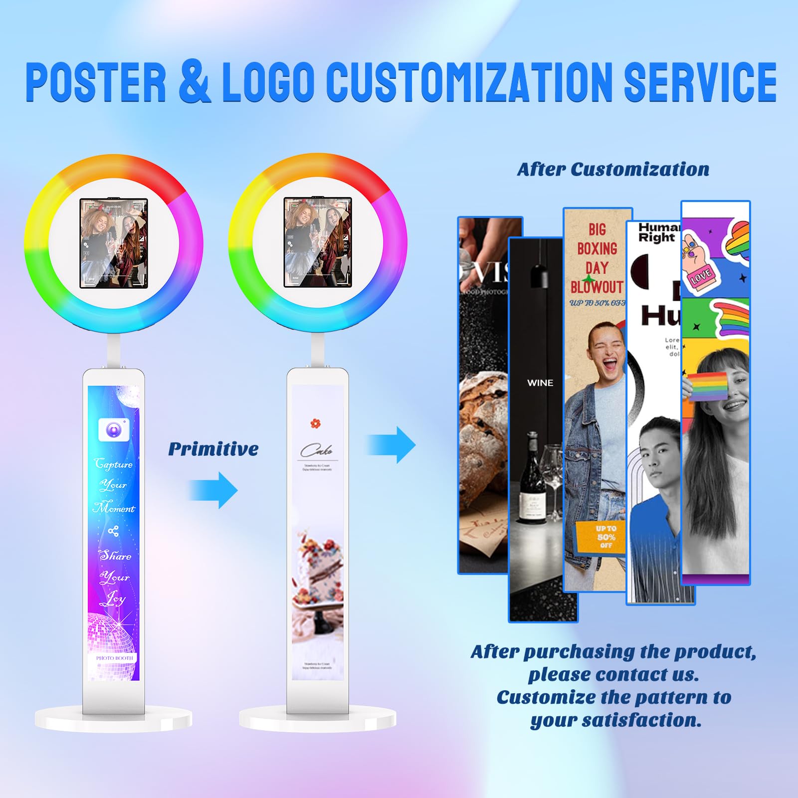 YCKJNB Portable iPad Photobooth with Ring Light & Remote Control - Professional Photo Booth Machine with Flight Case for TikTok, YouTube Live, Events & Parties - Perfect for Social Media Content Creation, Live Streaming & Professional Photography