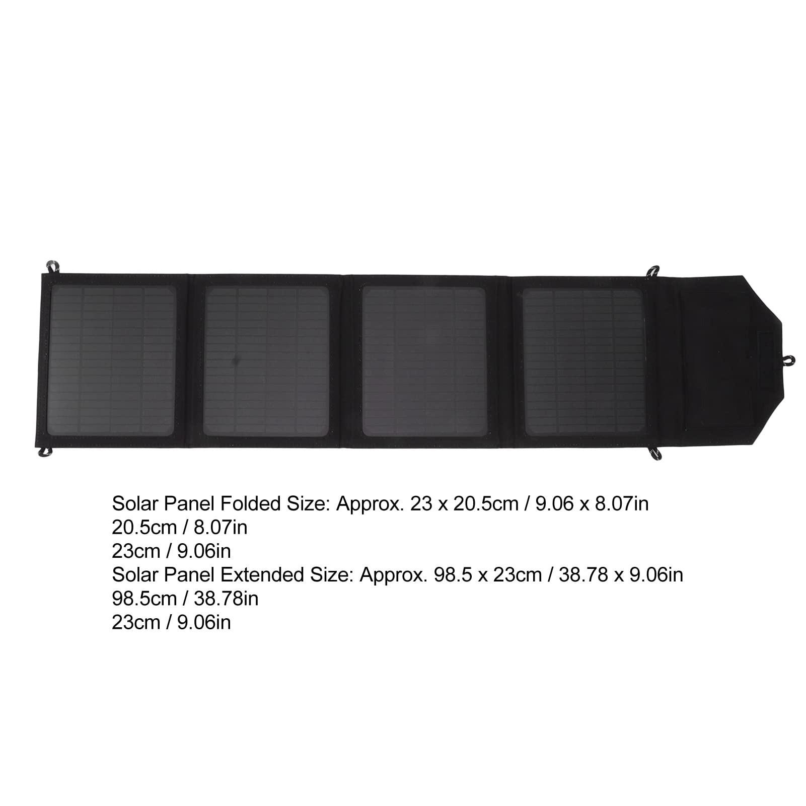 Topyond 40W Foldable Solar Panel Charger with Dual USB Ports - Portable Solar Power Bank for Phones, Tablets, Camping, Hiking & Outdoor Adventures