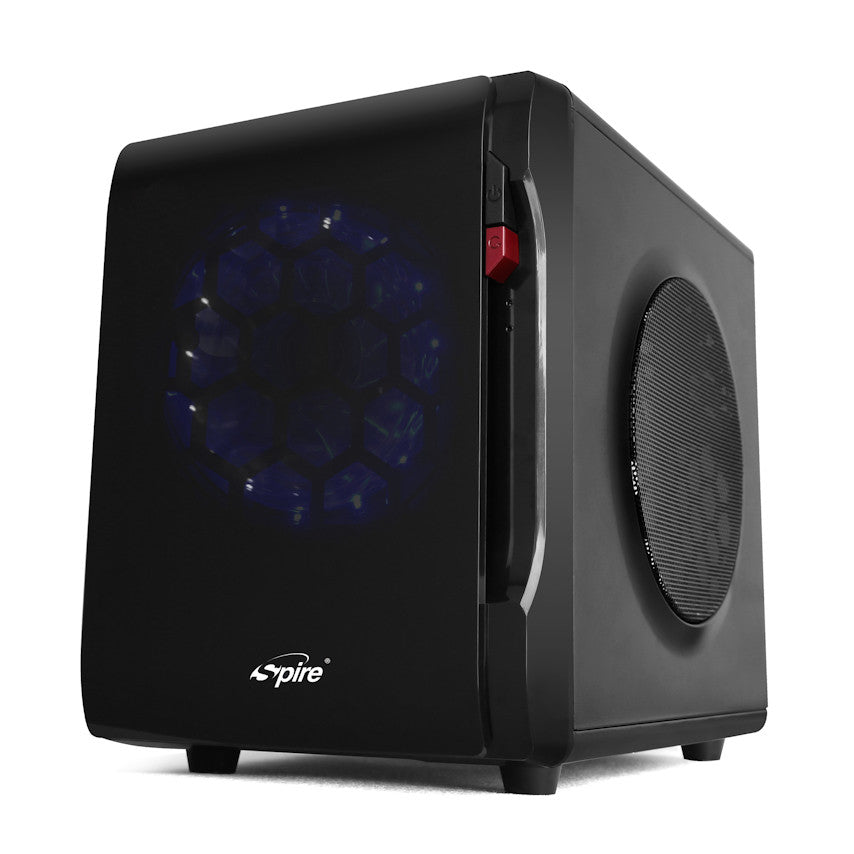 Spire PowerCube 715 PC Case with 420W Power Supply - SPC715B 420W E12 2 - Perfect for Gaming Rigs & Home Office Computers