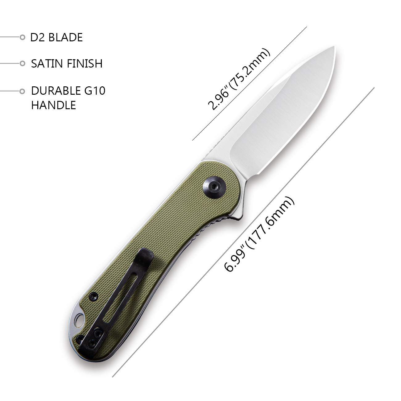 CIVIVI Cogent & Elementum EDC Knife Set - Premium Pocket Knives for Everyday Carry, Outdoor Adventures, Camping & Hiking Gear