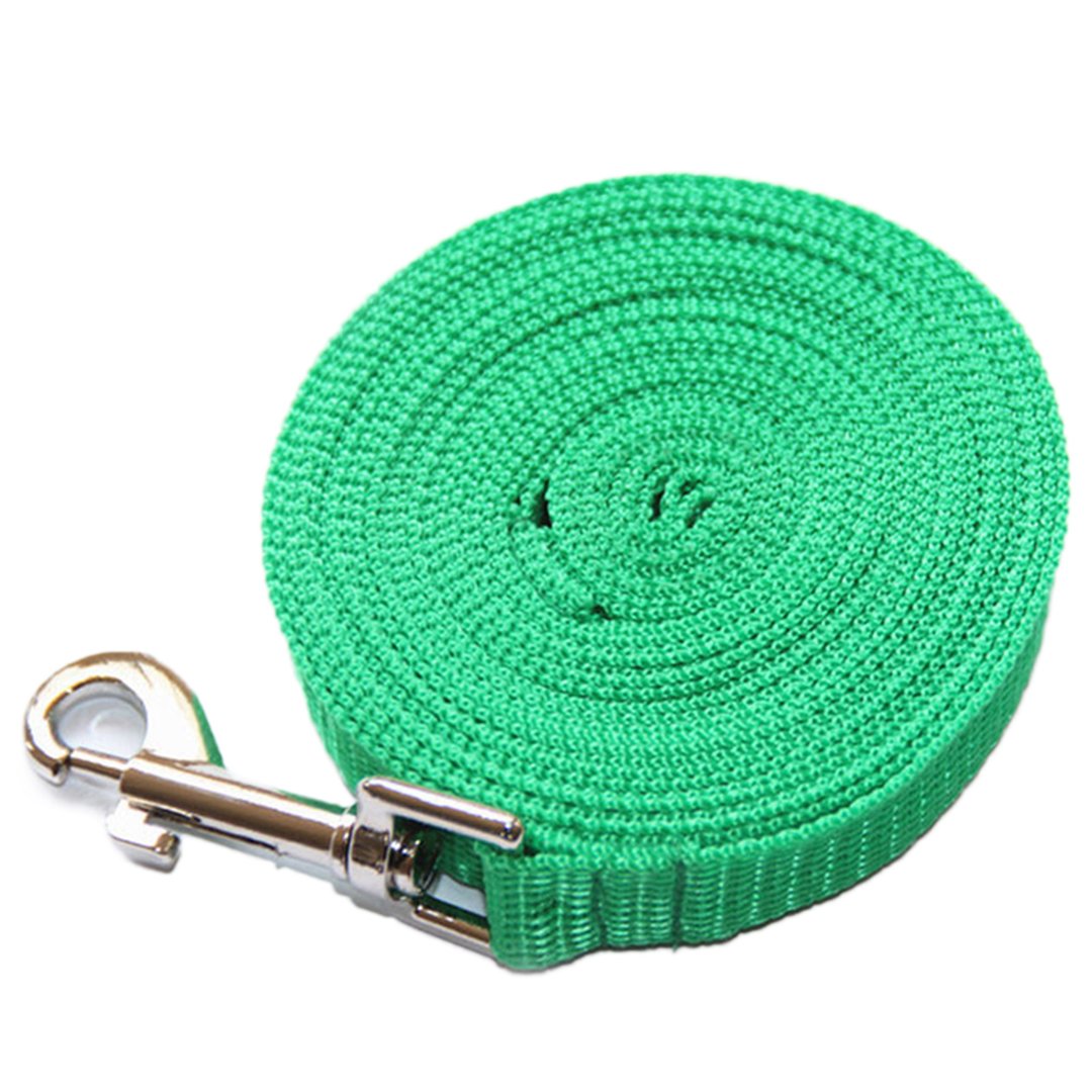 Xzbailisha Long Dog Leash for Obedience & Recall Training - 6ft/15ft/20ft/30ft/50ft/120ft Options (Green, 20ft) - Perfect for Outdoor Adventures, Park Walks & Training Sessions