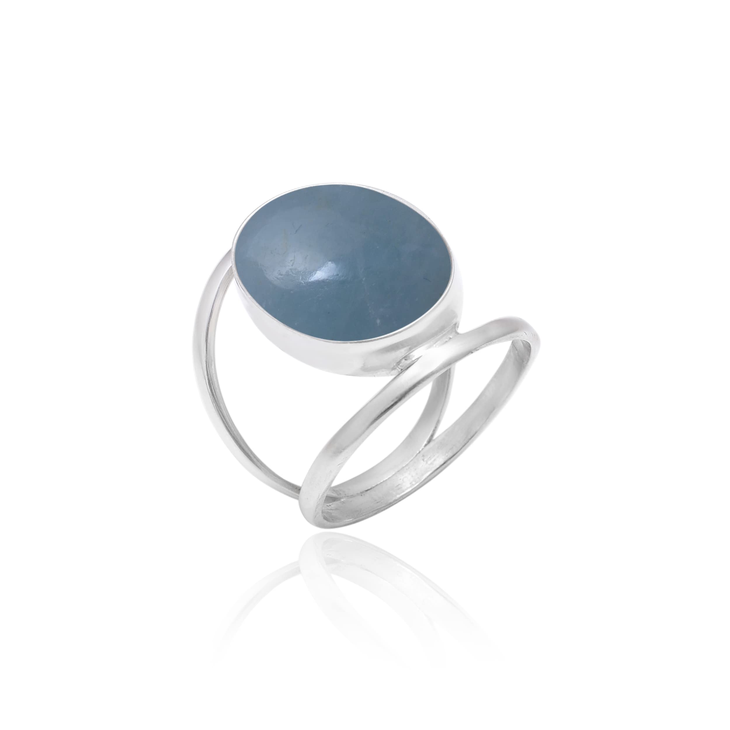 Veracity Jewelry Aquamarine Rings for Women - 925 Sterling Silver Handmade Gemstone Ring with Blue Aquamarine - Elegant Designer Jewelry VSR-413 | Perfect for Weddings, Anniversaries & Special Occasions