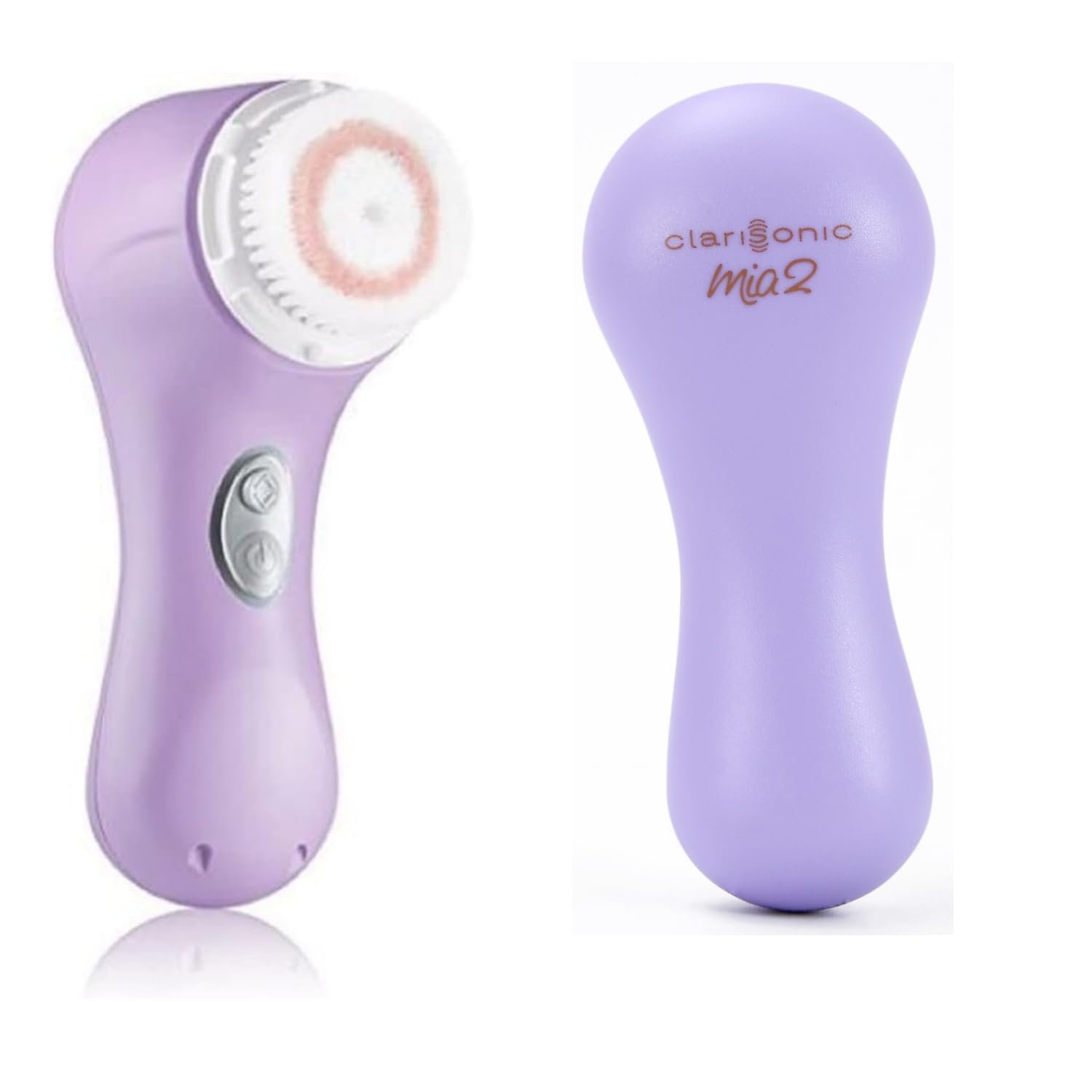 Clarisonic Mia 2 Sonic Facial Cleansing Brush - Deep Pore Cleaner for Acne & Blackheads | Rechargeable Skin Care Device with 2 Speeds | Perfect for Daily Face Wash Routine & Travel (Lavender) | Use for Gentle Exfoliation & Makeup Removal