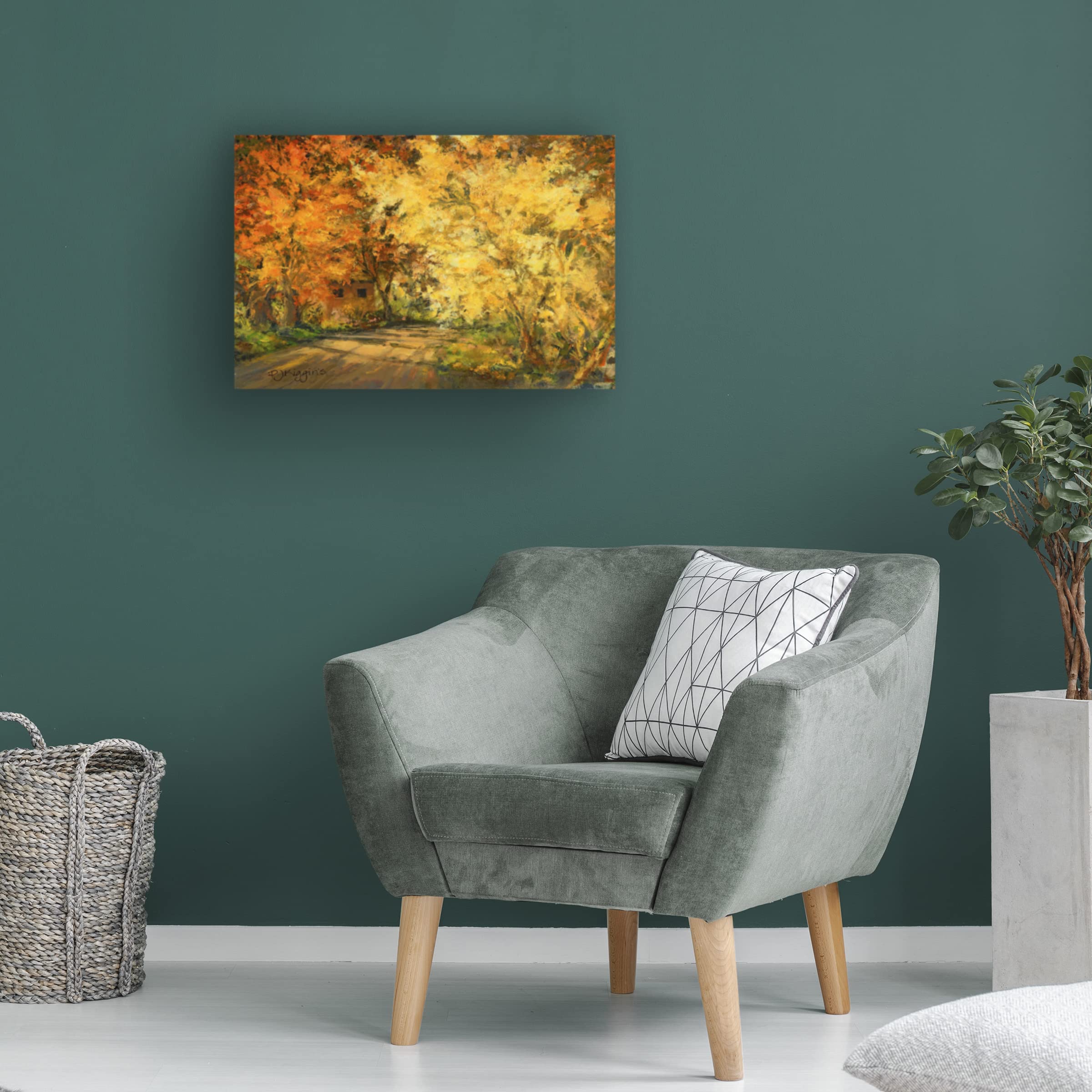 Debbie Kiggins 'Canyon Road' Landscape Canvas Wall Art Print - Modern Home Decor for Living Room, Bedroom & Office