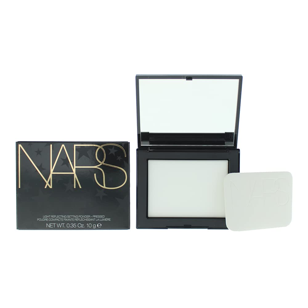 NARS Light Reflecting Translucent Crystal Setting Powder - Pressed 10g | Oil-Control & Pore Minimizing Makeup Finishing Powder for Flawless Skin | Perfect for Daily Wear & Photography Makeup
