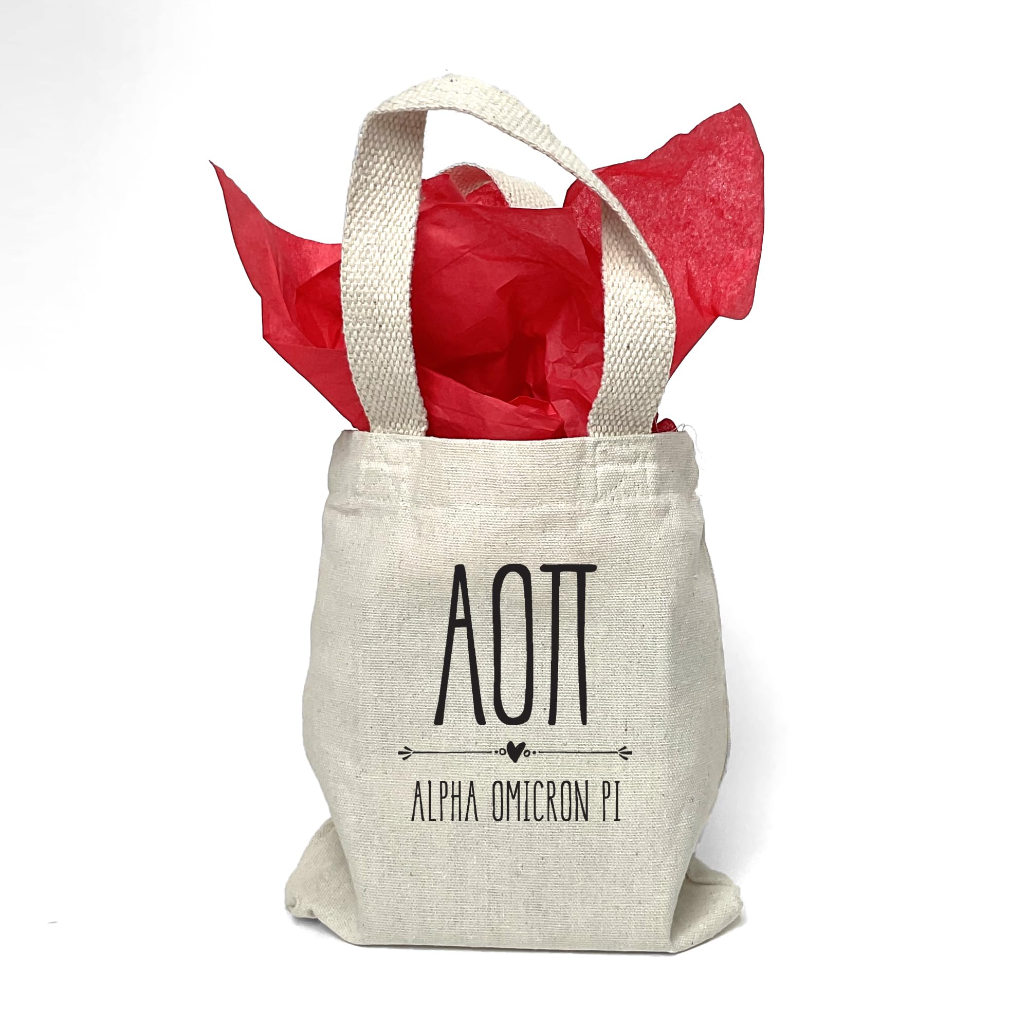 Stylish Mini Tote Bag with Greek Letters & Sorority Name - Perfect Sorority Gift & Goodie Bag for College Events, Sisterhood Activities & Campus Life