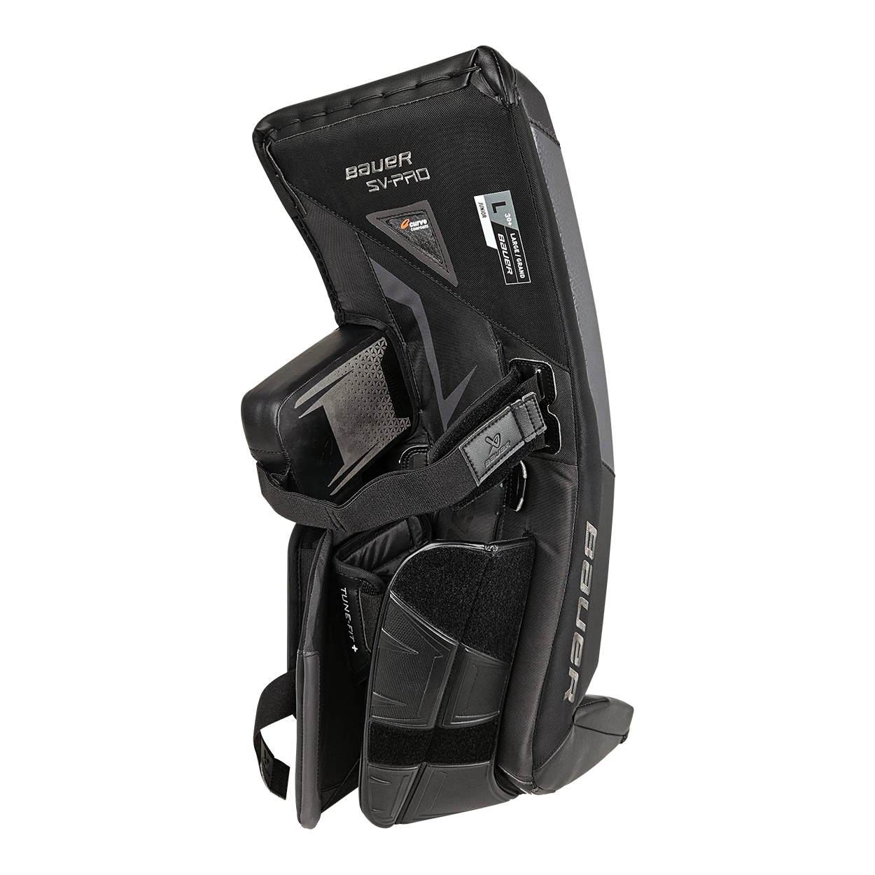 Bauer SV Pro Junior Goalie Leg Pads - Youth Hockey Goalie Equipment for Ice Hockey & Street Hockey Practice
