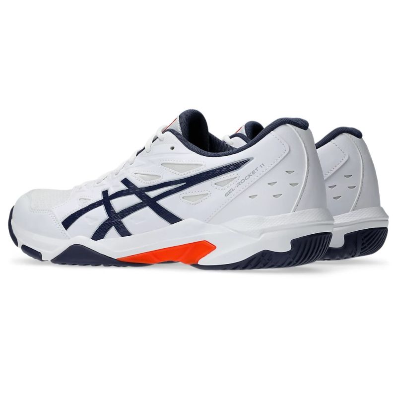 ASICS GEL Rocket 11 D Men's Indoor Court Volleyball Badminton Squash Shoes - Lightweight Cushioned Support for Indoor Sports & Gym Training