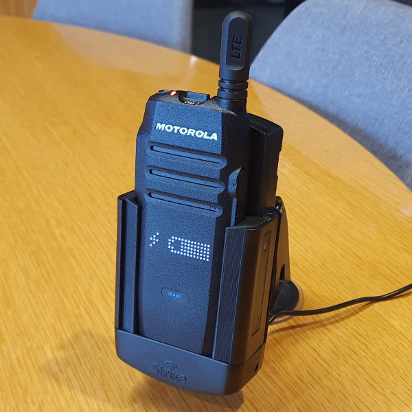 Motorola WAVE TLK 100 Two Way Radio Car Cradle - Secure Charging Mount for Walkie Talkies - Perfect for Trucking, Construction & Emergency Communication