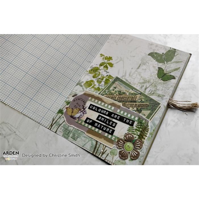 Arden Creative Studio Hidden Creek Ephemera Pack - Scrapbooking Supplies, Junk Journal Kit, Paper Crafting Materials for DIY Projects, Card Making, Memory Keeping & Mixed Media Art