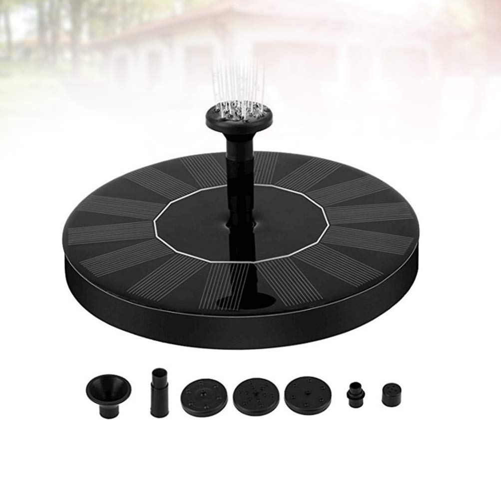 DOITOOL Solar Powered Floating Water Fountain Pump for Outdoor Garden, Pool, Pond - Black | Solar Panel Fountain for Patio Decor & Backyard Landscaping | Perfect for Relaxation & Enhancing Outdoor Ambiance