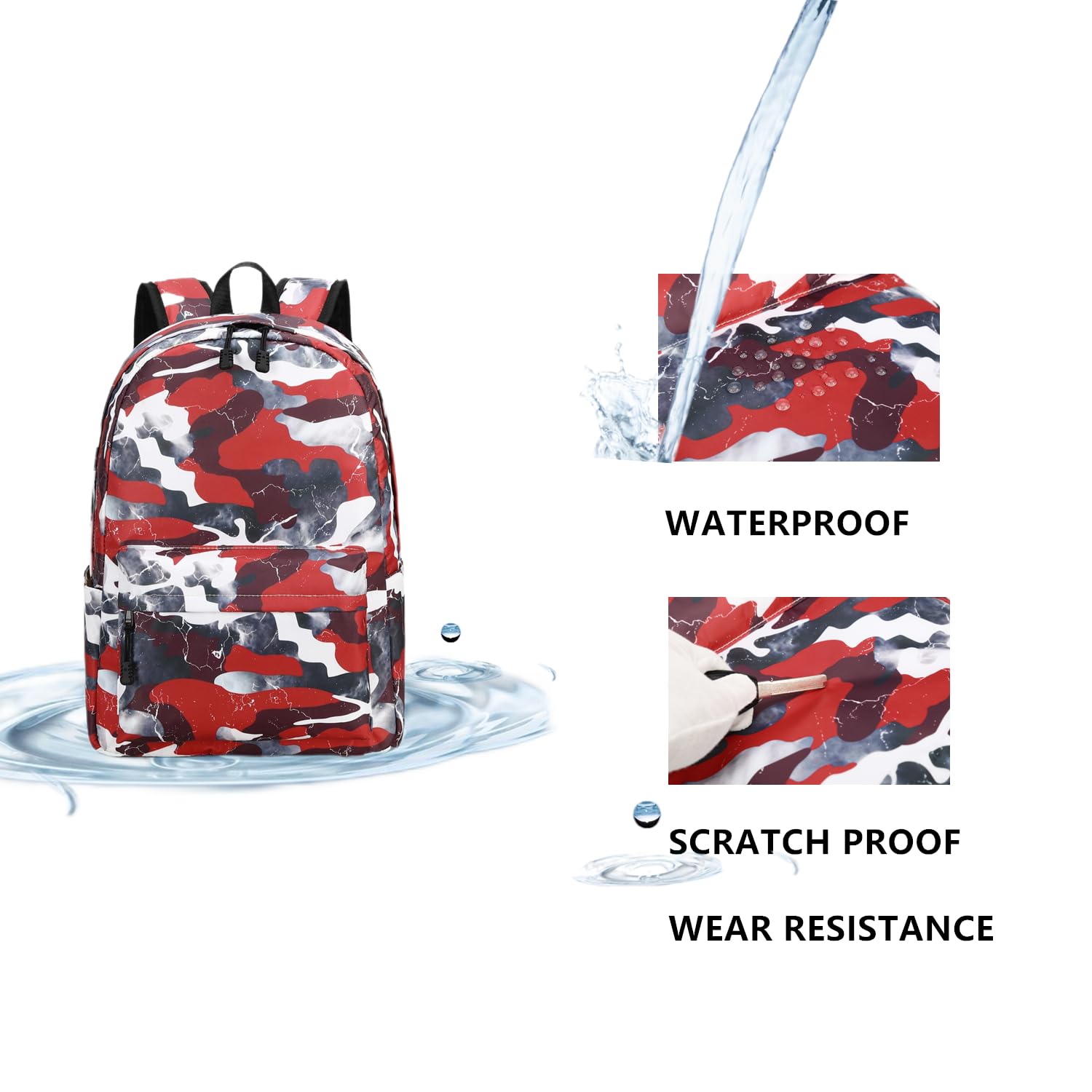 Lmwzh Boys Backpack - Waterproof Lightweight School Bookbag for Elementary Kids, Durable Travel Backpack (2023 Model) - Perfect for School, Travel & Outdoor Adventures