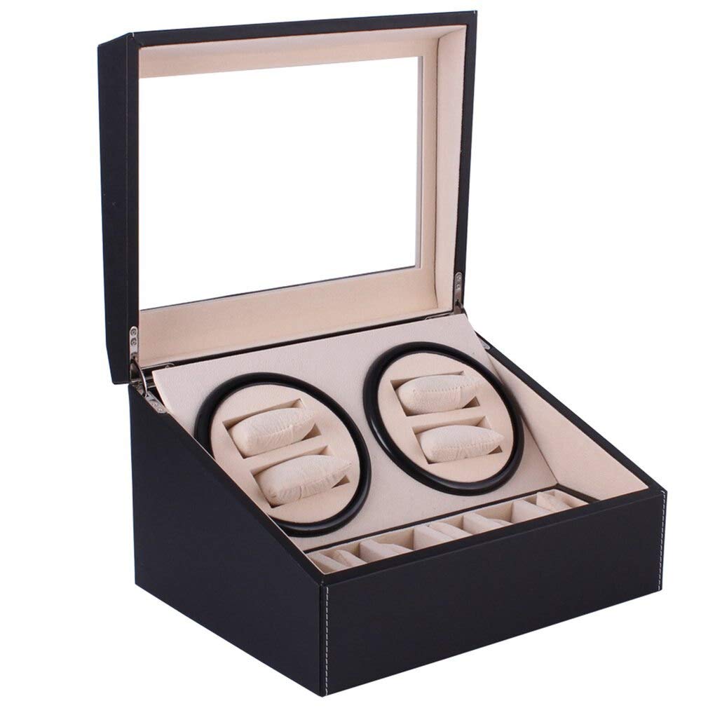Automatic Watch Winder Box - PU Leather Storage for Mechanical Watches | Home & Office Display