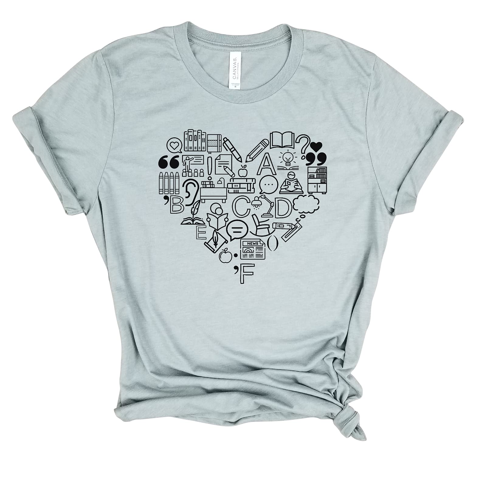 I Heart Reading - Comfortable Book Lover T-Shirt for Librarians & Teachers | Perfect Gift for Bookworms & Reading Enthusiasts | Ideal for Book Clubs, Libraries & Casual Wear