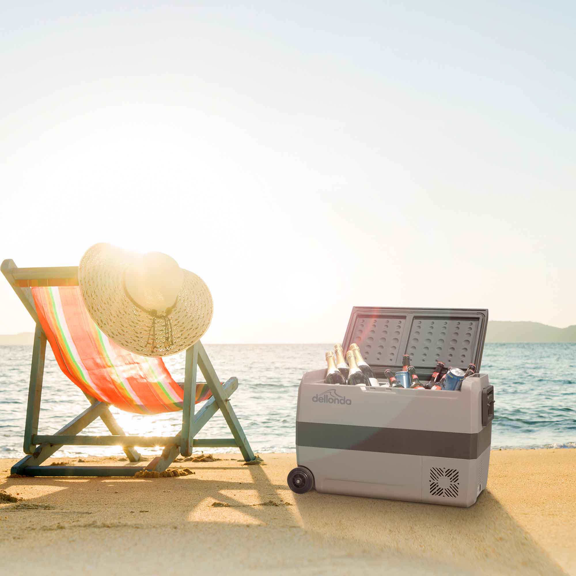 50L Portable Car Fridge Freezer - 12V/24V Dual Zone Compressor Cooler for Road Trips, Camping & Outdoor Adventures - DL14 Model