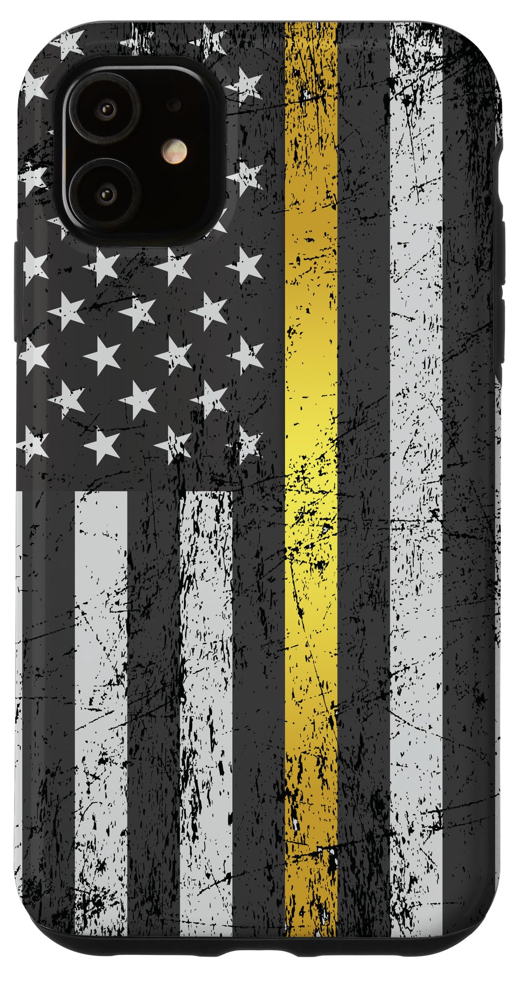 iPhone 11 Case with Thin Blue Line Flag - Patriotic Phone Cover for First Responders, Police & 911 Dispatchers - Perfect Gift for American Heroes (Compatible with iPhone 11) - Ideal for Work, Duty & Everyday Protection