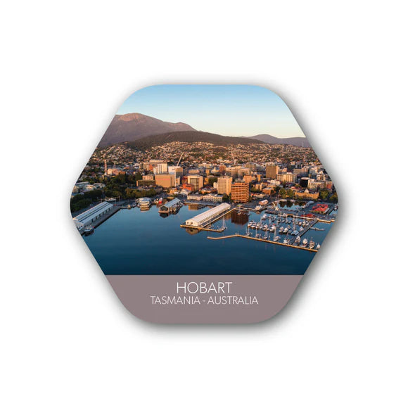 Hobart Aerial View Fridge Magnet - Decorative Refrigerator Magnets for Home, Office & Travel Souvenirs | Perfect for Kitchen Decor, Gifts & Collectibles
