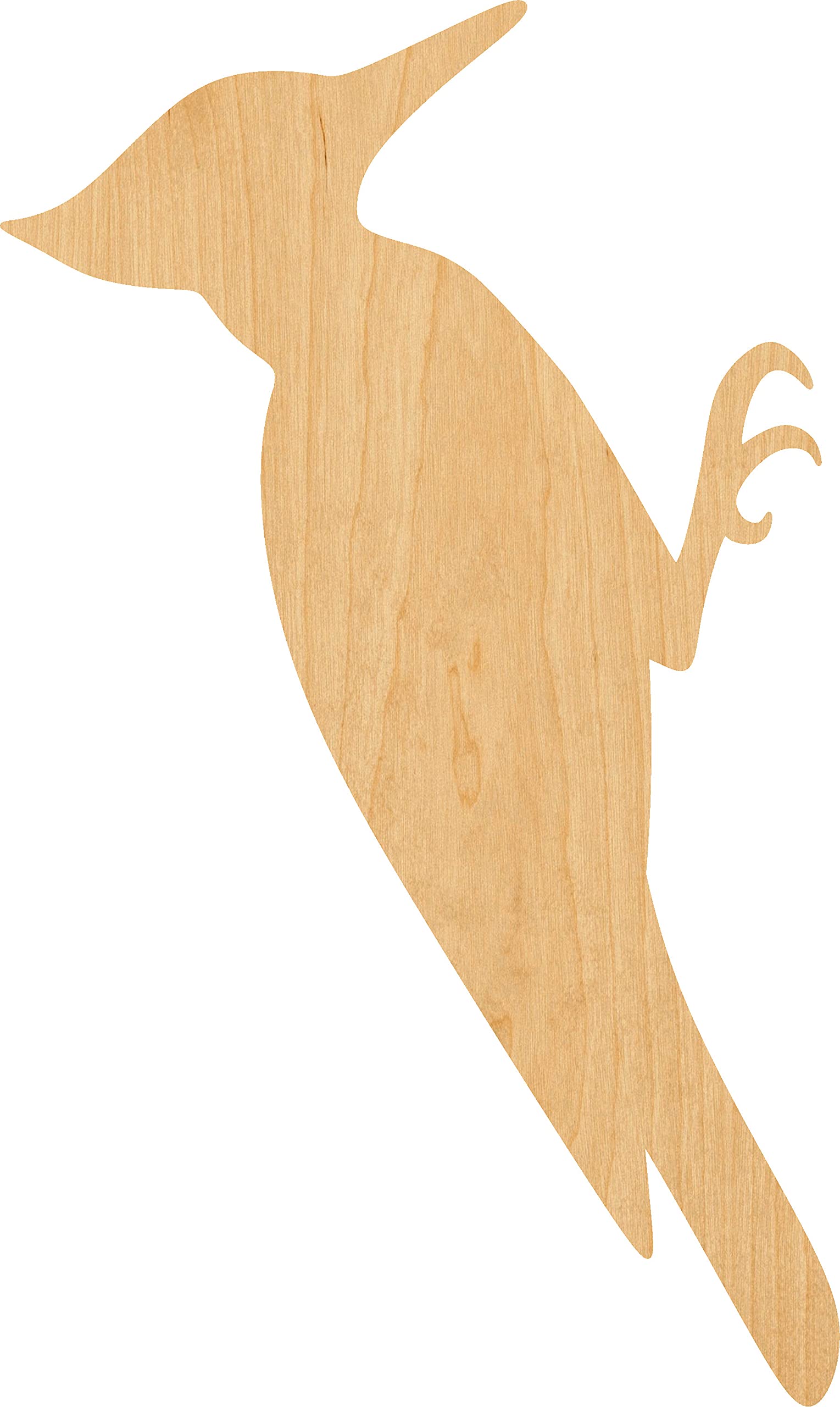 Laser Cut Woodpecker Wood Shape - 2 Inch DIY Craft Supplies for Scrapbooking, Home Decor & Woodworking Projects