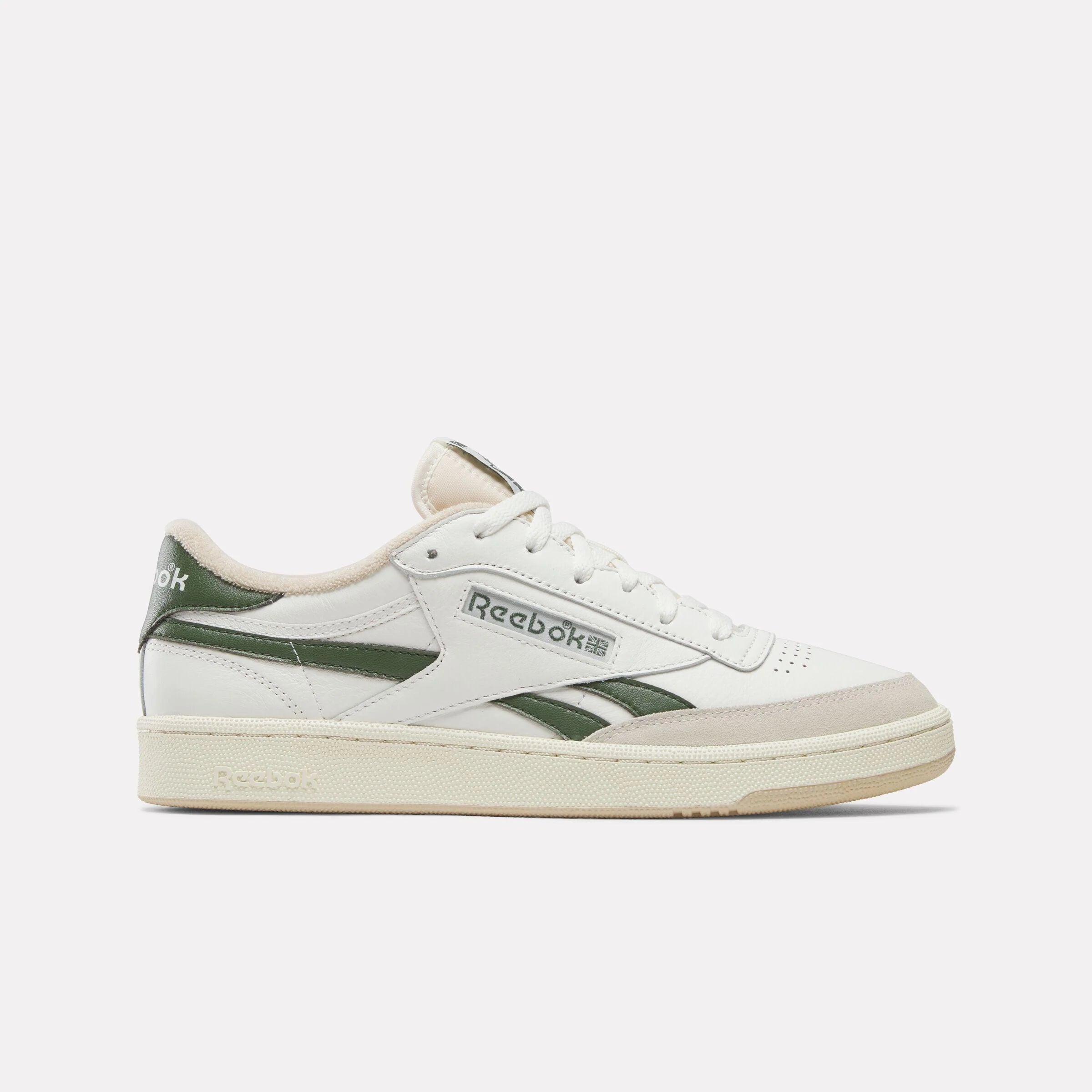 Men's Club C Revenge Sneakers - Classic White Leather Low-Top Shoes for Casual Wear & Street Style | Perfect for Everyday Outfits, Gym, and Urban Fashion