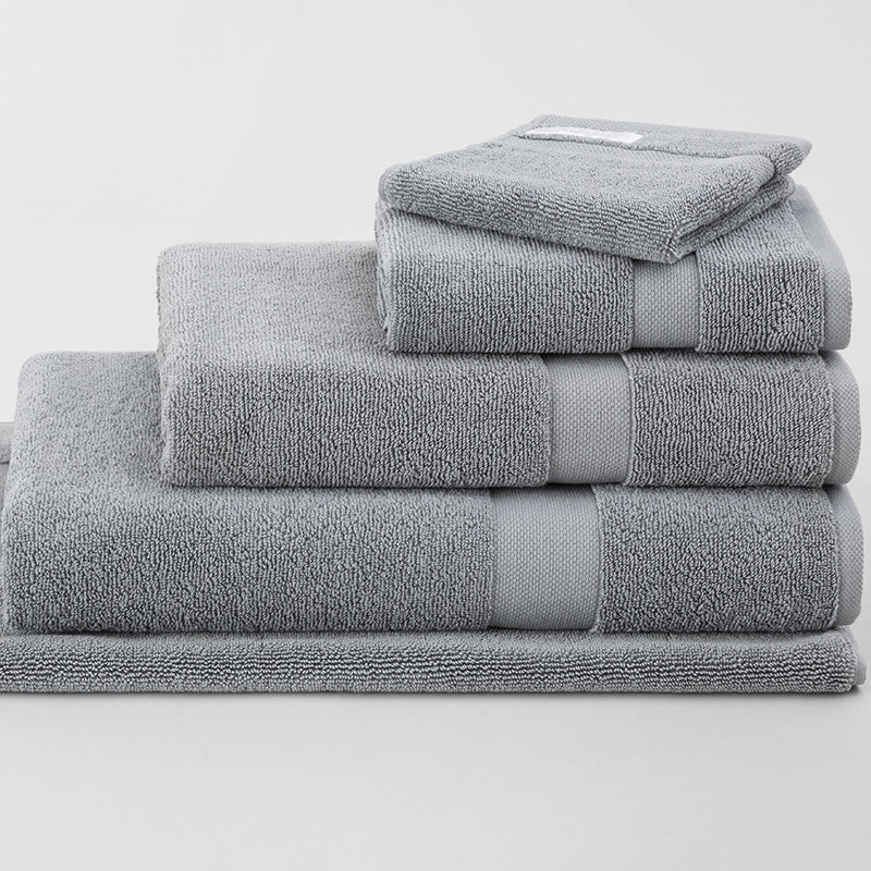 Sheridan Eden Organic Cotton Lyocell Towel Set - Ultra Soft Bath & Beach Towels (Blue Shadow) | Eco-Friendly Luxury for Spa, Pool & Home Use