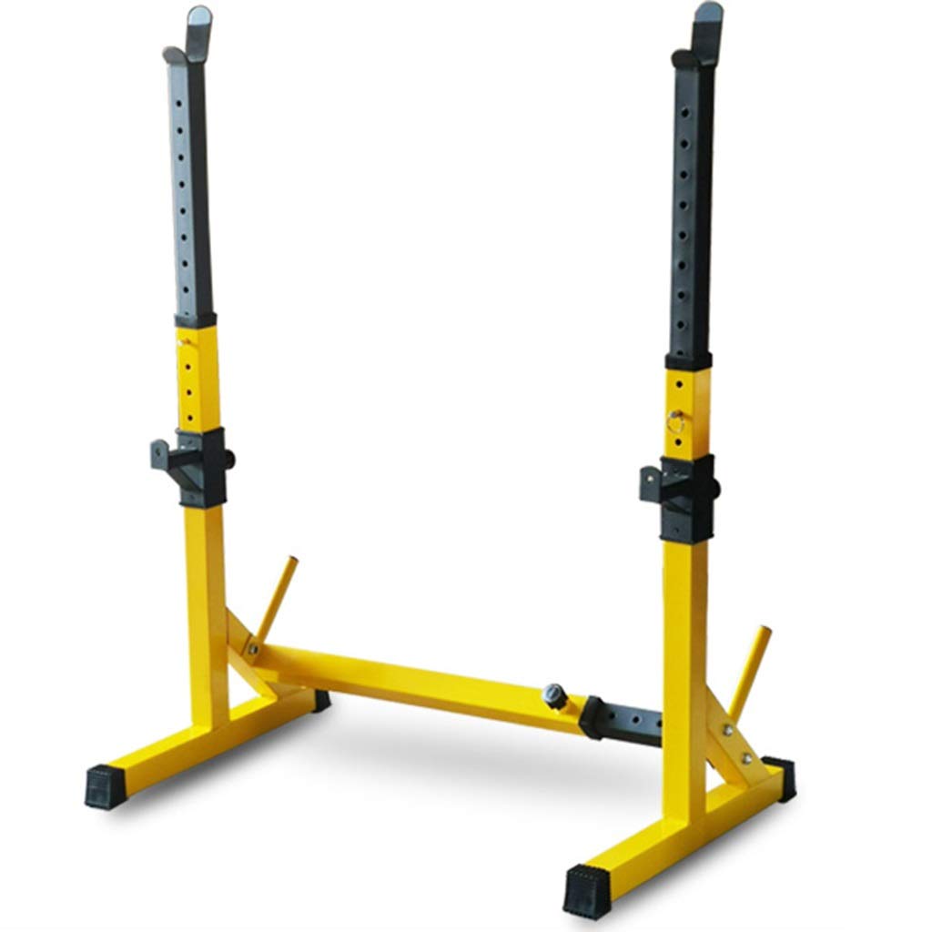 Adjustable Squat Rack & Weight Bench Press Stand - Multifunctional Home Gym Equipment for Strength Training, Barbell Storage & Fitness Workouts - Perfect for Home Gym, Garage Workouts & Men's Fitness Training