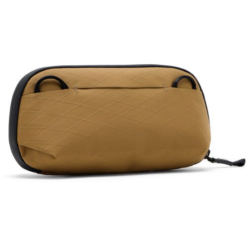 Peak Design Tech Pouch Small - Waterproof Travel Organizer for Electronics & Cables - Coyote Color - Perfect for Travel, Office & Everyday Carry