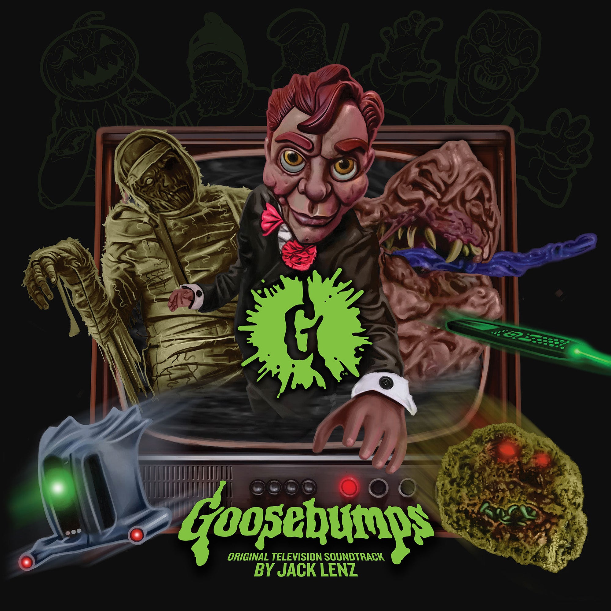 Goosebumps Original TV Soundtrack Deluxe Edition 2XLP Vinyl Record - Perfect for Horror Fans & 90s Nostalgia Collectors
