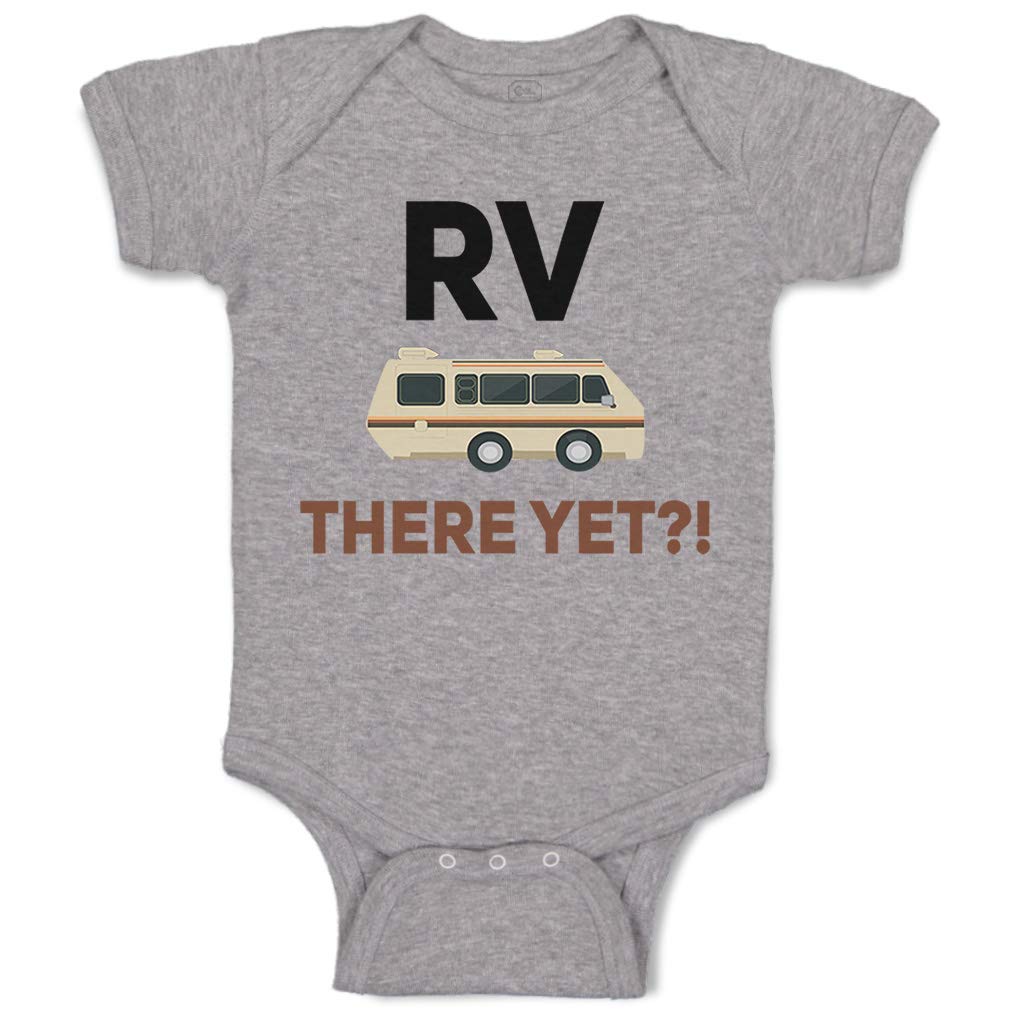 Custom 'RV There Yet?' Funny Camping Baby Bodysuit - Soft Cotton Onesie for Boys & Girls - Perfect for Family Road Trips & Outdoor Adventures