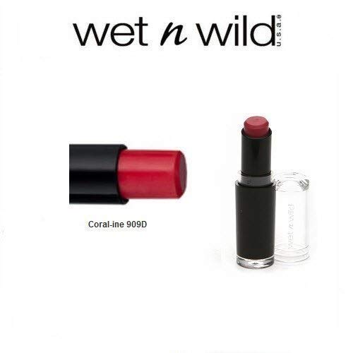 Wet n Wild Mega Last Lip Color 909D Coral-ine (2 Pack) - Long-Lasting Matte Lipstick, Vegan & Cruelty-Free - Perfect for Everyday Wear, Parties & Special Occasions