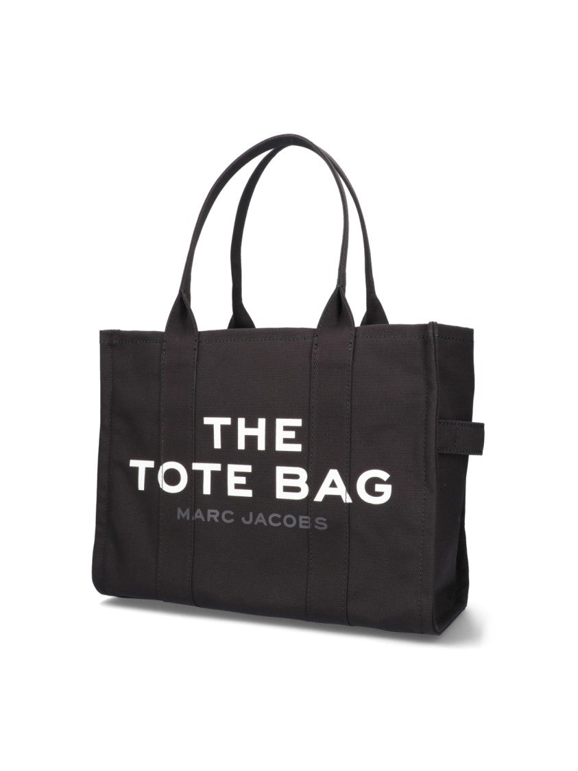 Large Canvas Tote Bag - Stylish Black Reusable Shopping Bag for Women - Perfect for Groceries, Beach, Work & Travel