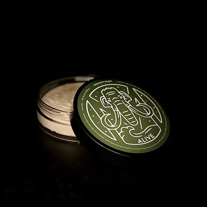 House of Mammoth | ALIVE Shaving Soap for Men - Premium Natural Ingredients, Moisturizing & Protective Lather - Perfect for Sensitive Skin & Daily Shaving Routine