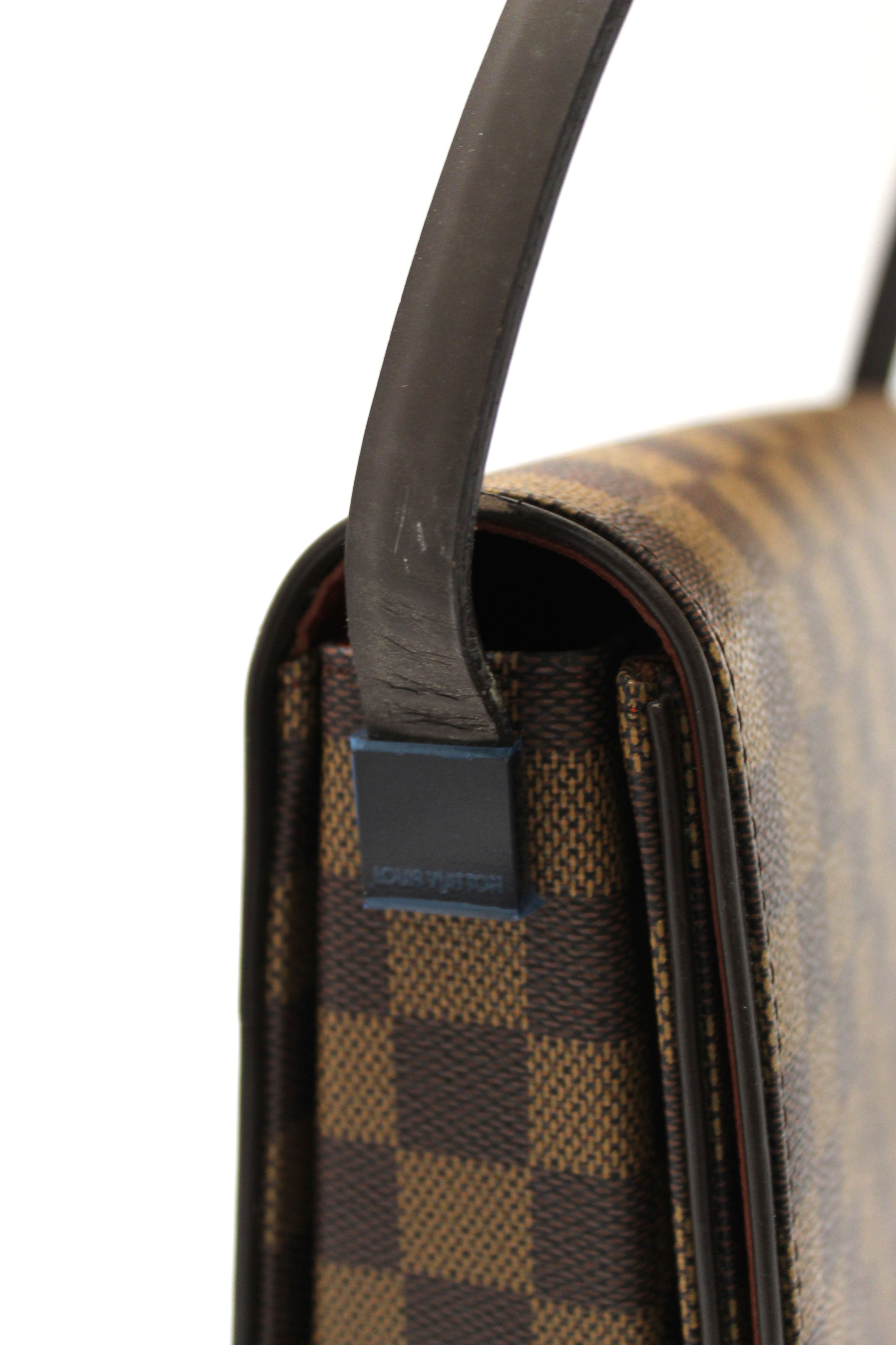 Authentic Louis Vuitton Damier Ebene Tribeca Long Shoulder Bag - Luxury Crossbody Purse for Women, Fashionable Designer Handbag for Work, Travel & Evening Out
