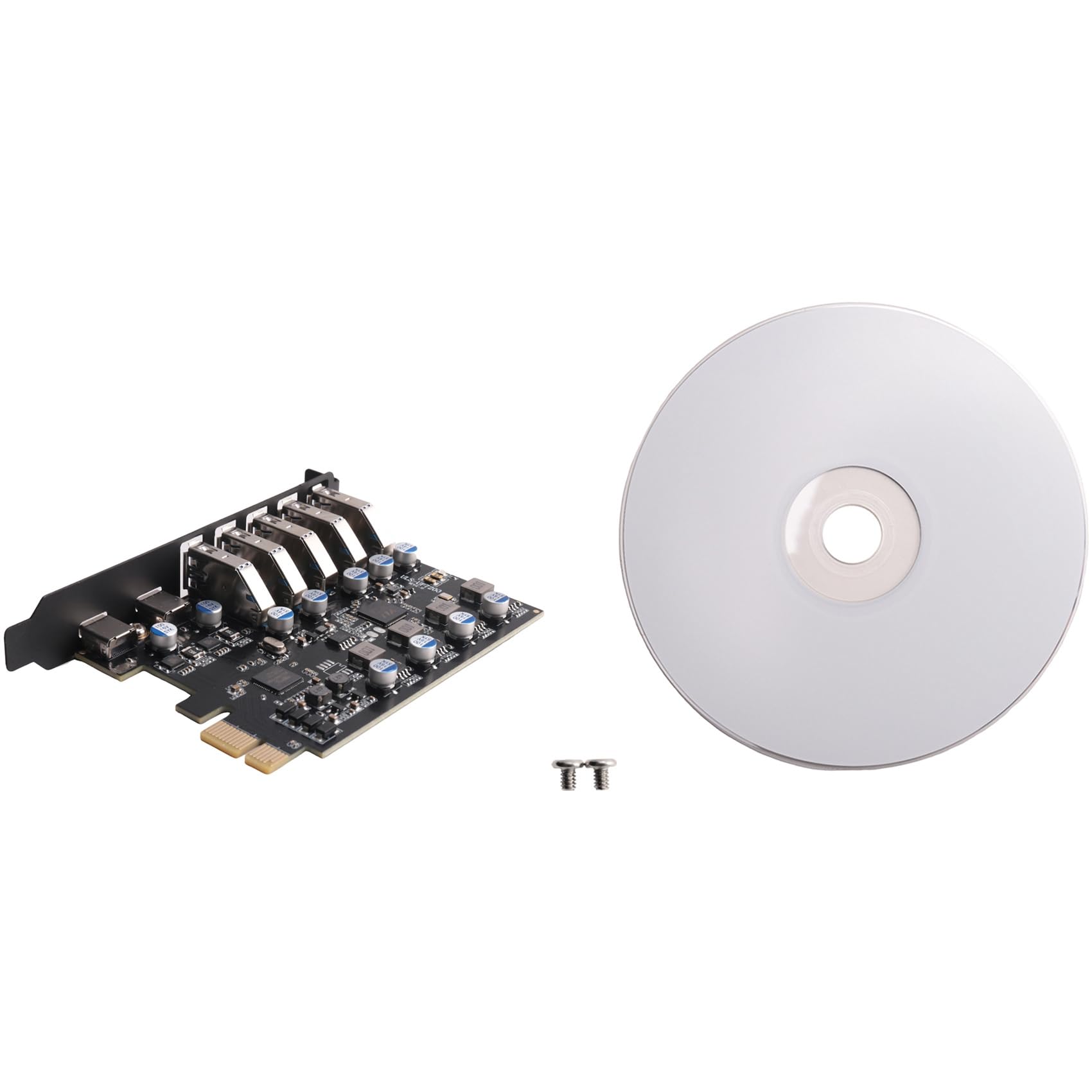Uhidka PCI-E to USB 3.0 7-Port Expansion Card - PCI Express USB 3.2 Gen 1 Adapter Card - Internal USB 3 Hub Converter for Desktop PC - Expand Connectivity for Gaming, VR, Printers & External Storage