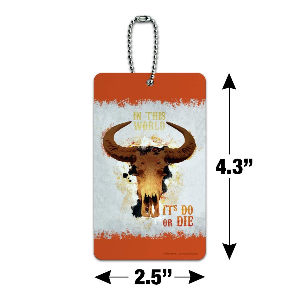 Western Style Leather Luggage Tag for Suitcases & Carry-Ons - Durable ID Card Holder for Travel & Adventure