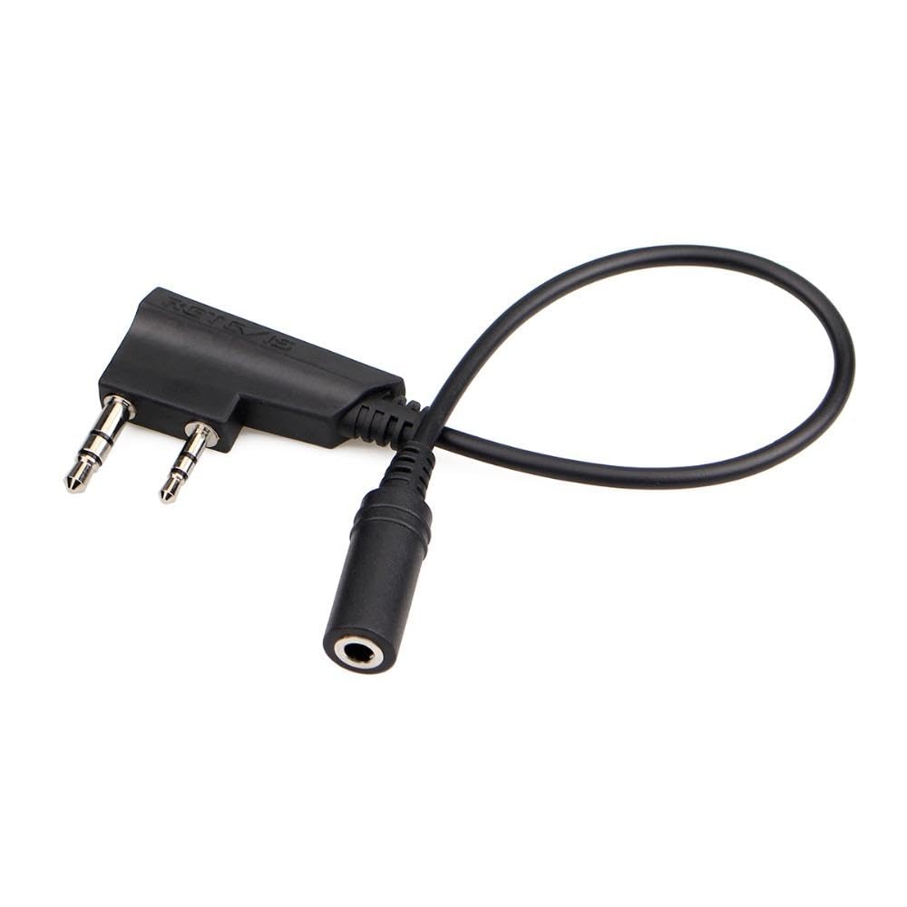 Kenwood RT21 RT22 RT24 RT27 H777 2 Pin to 3.5mm Female Audio Adapter Cable - TCK01 Earpiece Connector for Two-Way Radios & Walkie Talkies | Perfect for Communication, Security, and Outdoor Activities